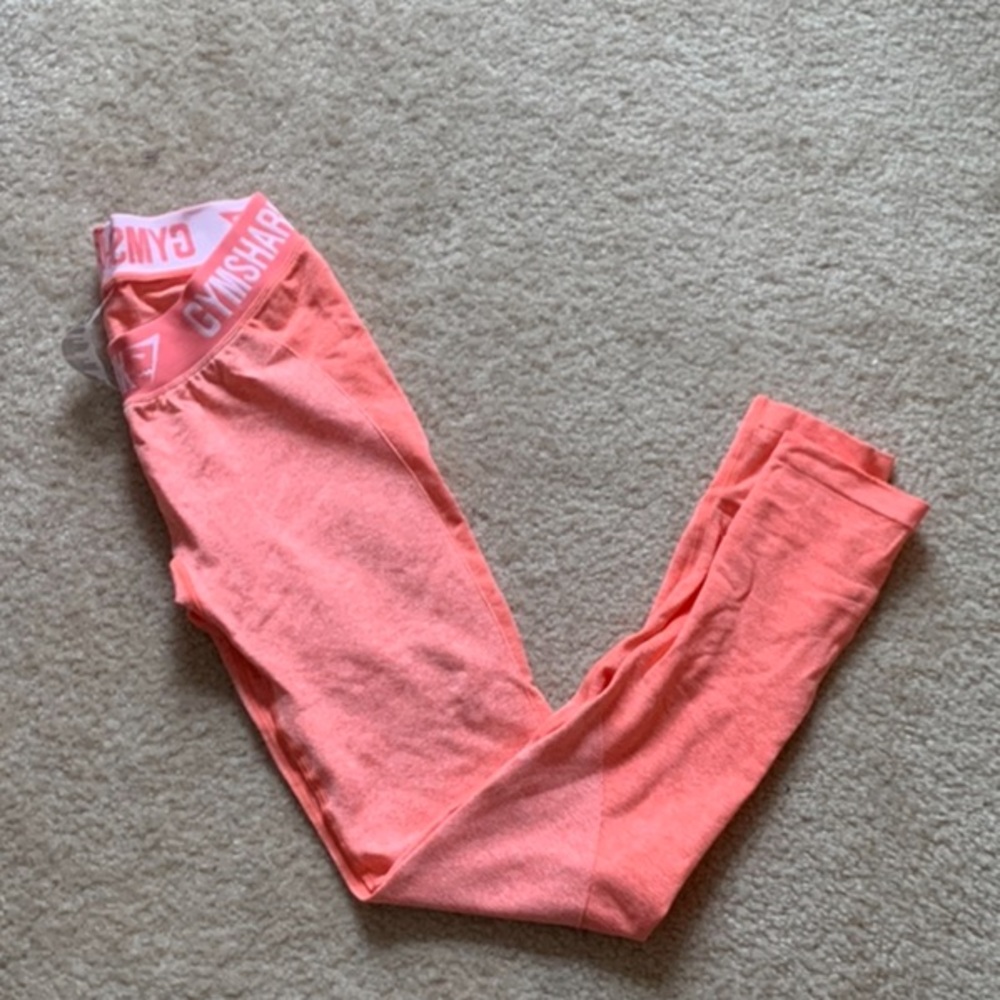 Peach Coral Gymshark Flex Leggings